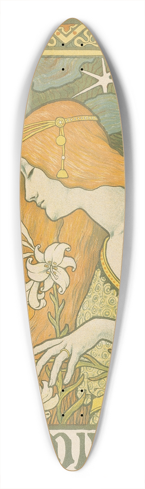 Paul Berthon - LErmitage 39.3 inch art pintail longboard deck
