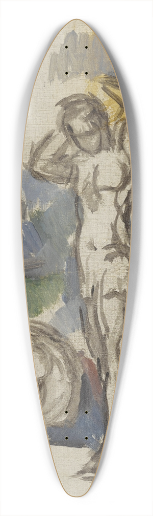 Paul Czanne - Baigneurs 39.3 inch art pintail longboard deck