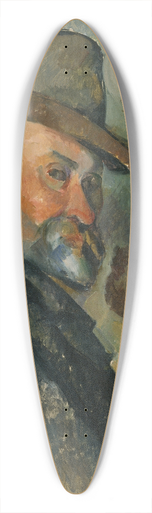 Paul Czanne - Czanne coiff dun chapeau mou 39.3 inch art pintail longboard deck