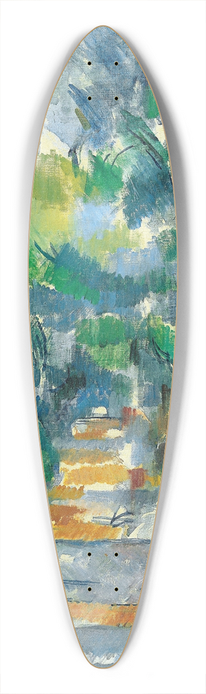 Paul Czanne - Forest Scene (Path from Mas Jolie to Chteau noir) 39.3 inch art pintail longboard deck