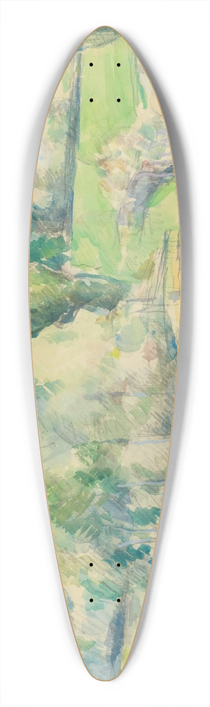 Paul Czanne - La Cte Du Jallais  Pontoise 39.3 inch art pintail longboard deck