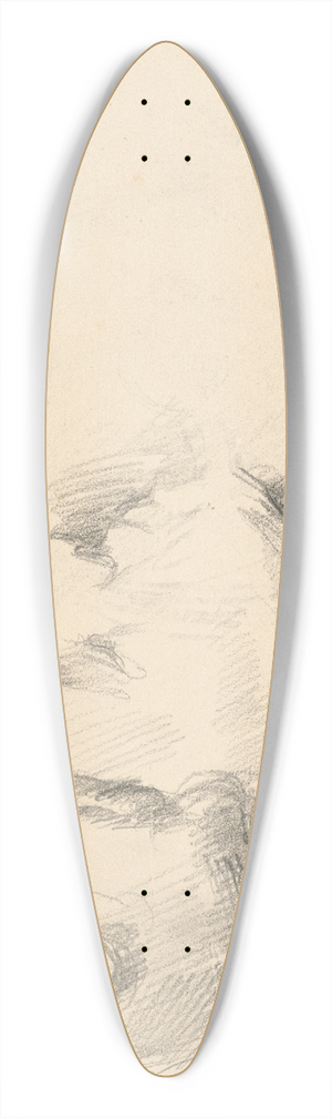 Paul Czanne - Madame Czanne with her Head Lowered 39.3 inch art pintail longboard deck