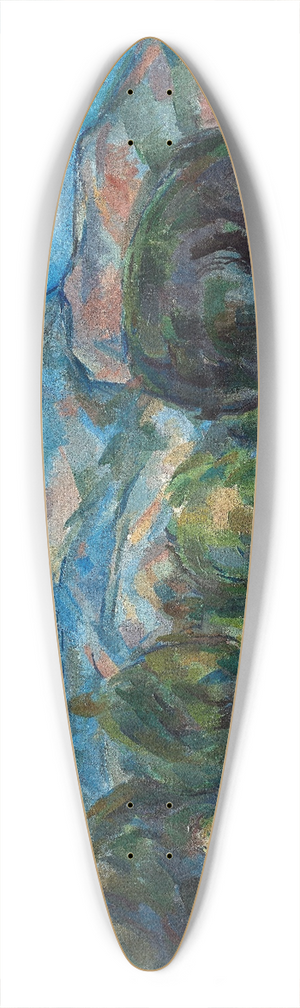 Paul Czanne - Mount Sainte-Victoire 39.3 inch art pintail longboard deck