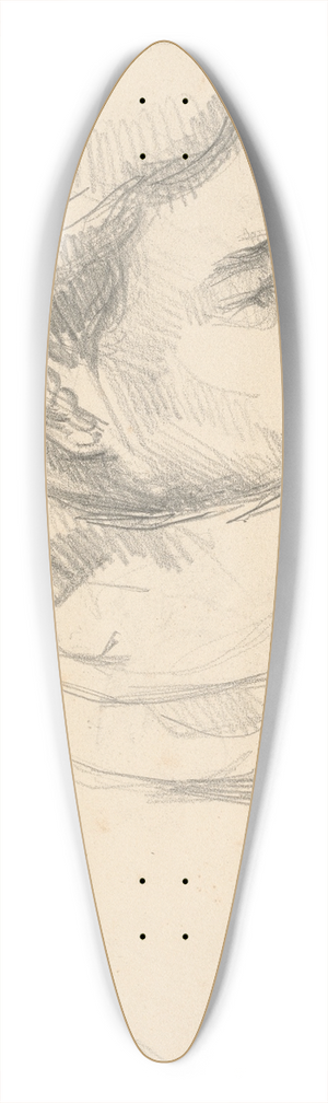 Paul Czanne - The Artists Son 39.3 inch art pintail longboard deck