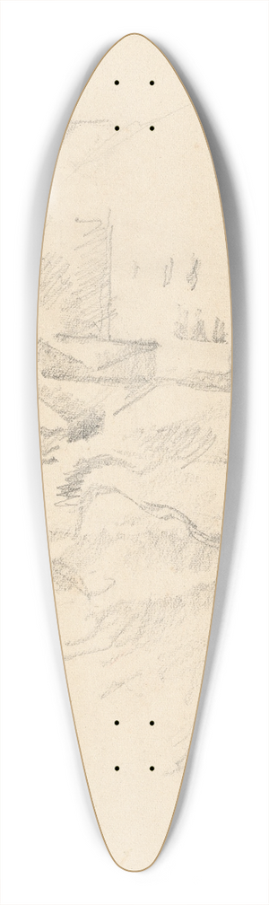 Paul Czanne - The Plaster Mill (La Moulin  pltre) 39.3 inch art pintail longboard deck