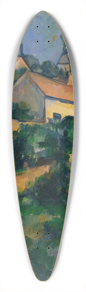 Paul Czanne - Turning Road at Montgeroult 39.3 inch art pintail longboard deck