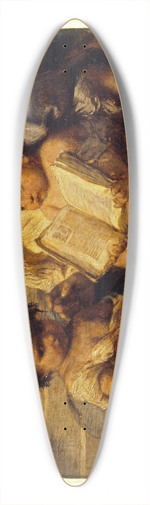 Paul Delaroche - A Child Learning to Read 39.3 inch art pintail longboard deck