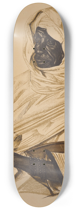 Alexandre Jacovleff - Aim Gabo, Sultan de Birao 8.25 inch art skate deck Alexandre Jacovleff - Aim Gabo, Sultan de Birao 8.25 inch art skate deck