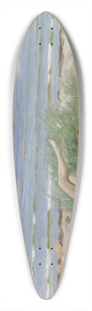 Paul Fischer - Piger p stranden, Bstad 39.3 inch art pintail longboard deck
