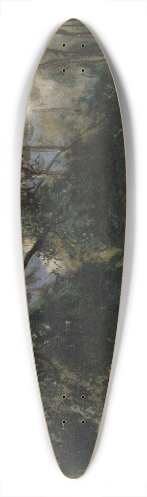 Paul Huet - Les ormes de Saint-Cloud 39.3 inch art pintail longboard deck