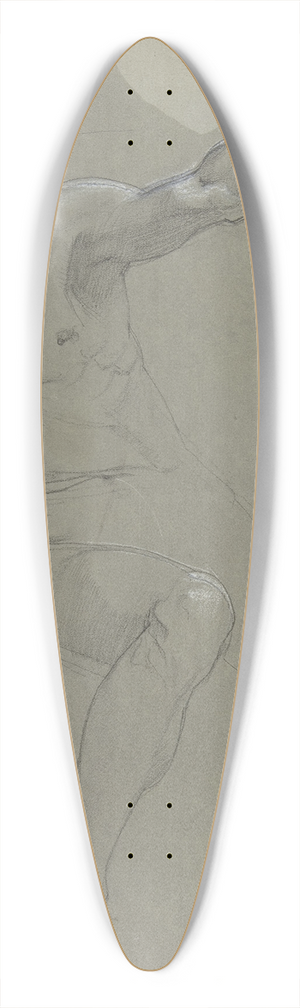 Paul-Jacques-Aim Baudry - Seated Male Nude 39.3 inch art pintail longboard deck