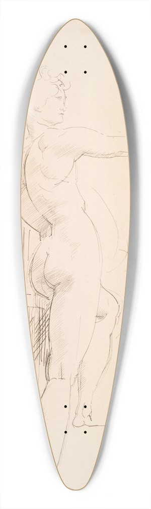 Paul-Jacques-Aim Baudry - Study of Apollo for Marsyas (recto) 39.3 inch art pintail longboard deck