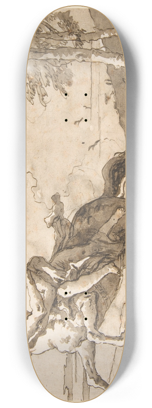 Giovanni Domenico Tiepolo - A Centaur Abducting a Nymph 8.25 inch art skate deck