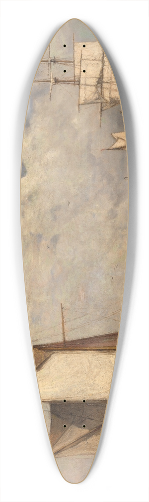 Paul Jean Clays - Calm before the Storm at Dordrecht 39.3 inch art pintail longboard deck