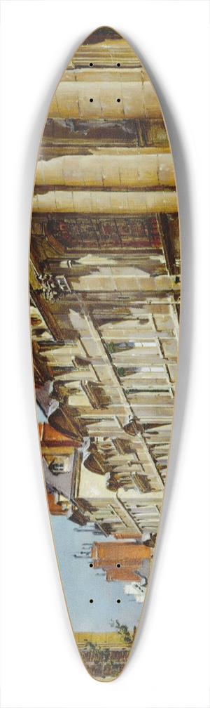Paul-Joseph-Victor Dargaud - La Sorbonne 39.3 inch art pintail longboard deck