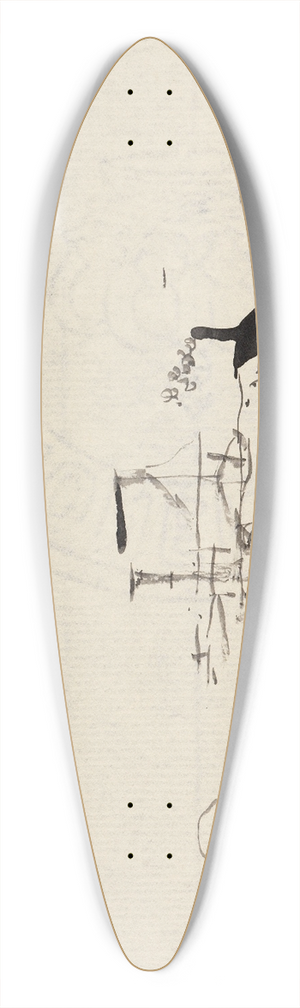 Paul Klee - Belebter Strand 39.3 inch art pintail longboard deck