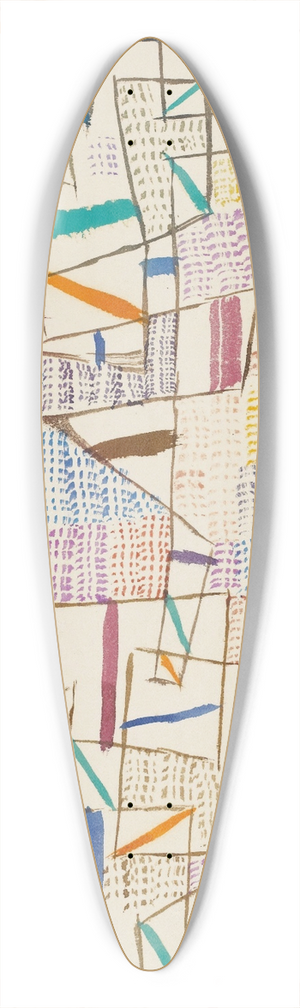 Paul Klee - Cte De Provence 7 39.3 inch art pintail longboard deck