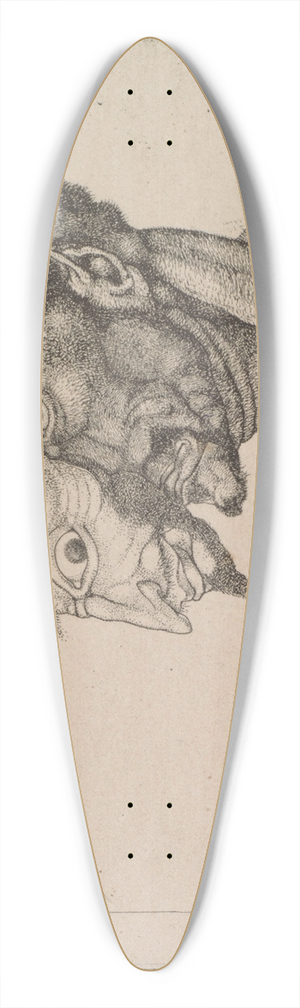 Paul Klee - Der Komiker 39.3 inch art pintail longboard deck