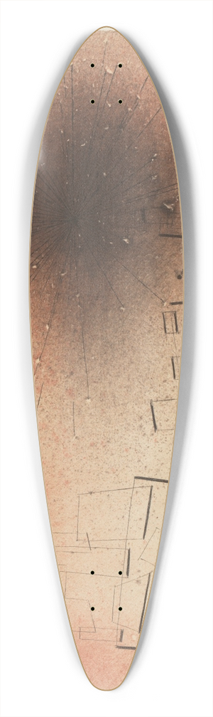 Paul Klee - Explosion 39.3 inch art pintail longboard deck