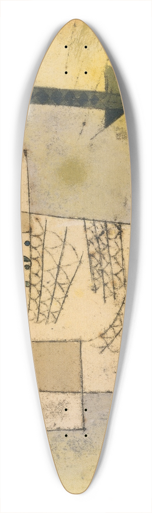 Paul Klee - Falling Bird 39.3 inch art pintail longboard deck