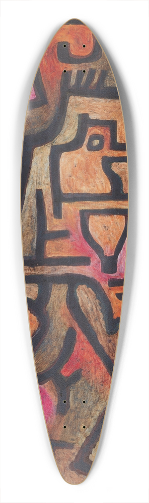 Paul Klee - Forest Witches 39.3 inch art pintail longboard deck