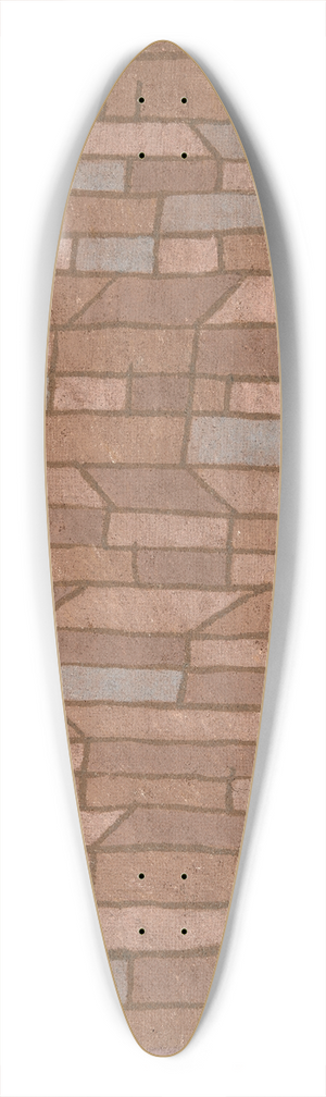 Paul Klee - Hutment 39.3 inch art pintail longboard deck