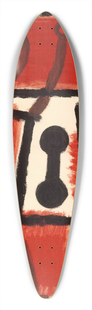 Paul Klee - locksmith 39.3 inch art pintail longboard deck