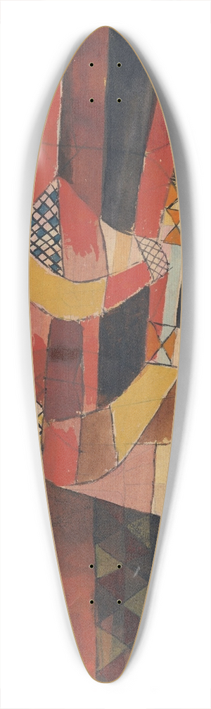 Paul Klee - Lovers 39.3 inch art pintail longboard deck