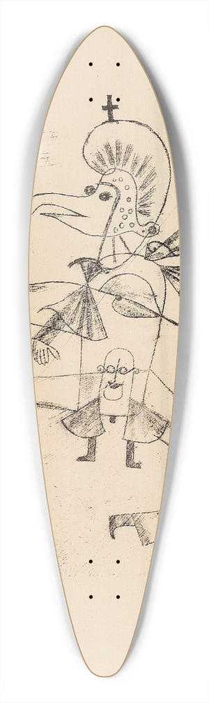 Paul Klee - Narretei 39.3 inch art pintail longboard deck