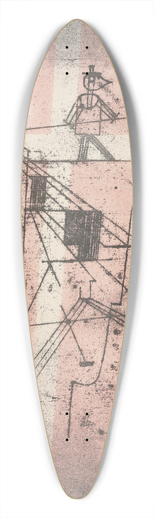 Paul Klee - Tightrope Walker 39.3 inch art pintail longboard deck