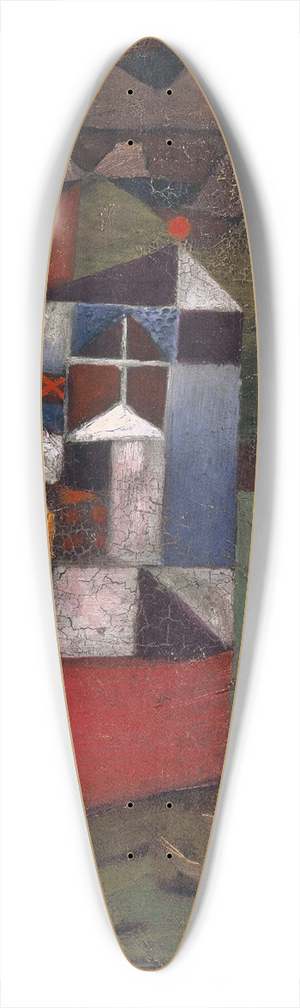 Paul Klee - Villa R 39.3 inch art pintail longboard deck