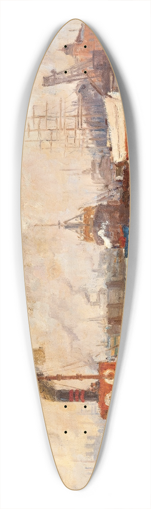 Paul Kutscha - Hamburg Harbour 39.3 inch art pintail longboard deck