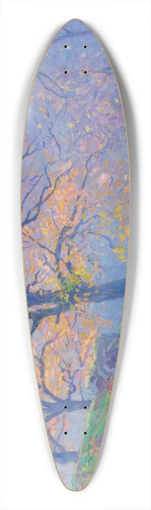 Paul Madeline - Sur Le Chemin Du Diben 39.3 inch art pintail longboard deck