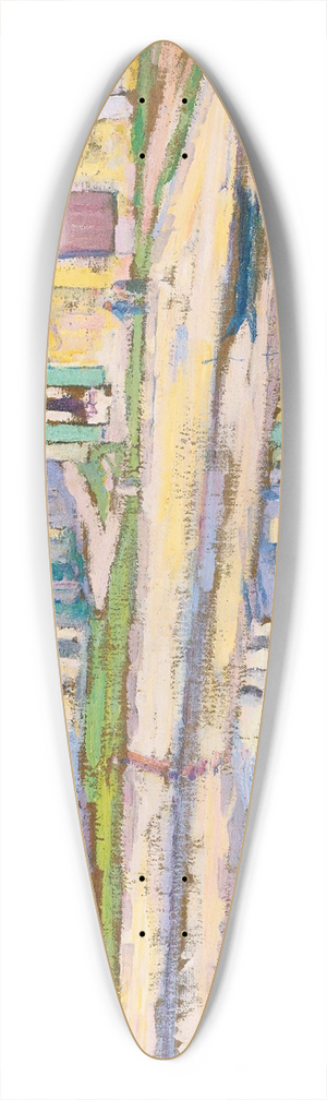 Paul Madeline - Un Quai Taillebourg 39.3 inch art pintail longboard deck