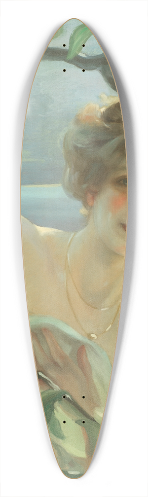 Paul mile Chabas - Baigneuse 39.3 inch art pintail longboard deck