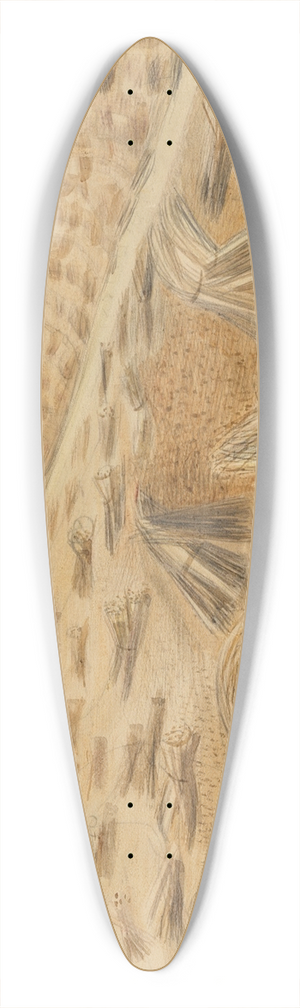 Paul Nash - Cornfield, Avebury 39.3 inch art pintail longboard deck