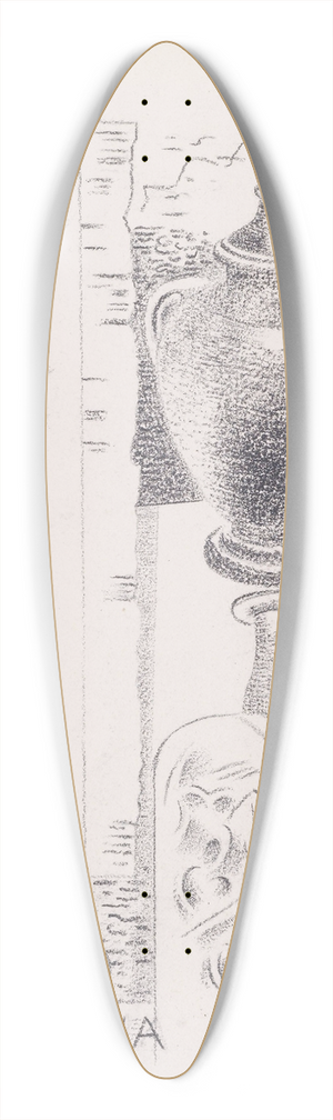 Paul Nash - Hydriotaphia 39.3 inch art pintail longboard deck