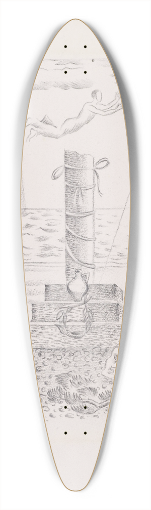 Paul Nash - Sorrow 39.3 inch art pintail longboard deck