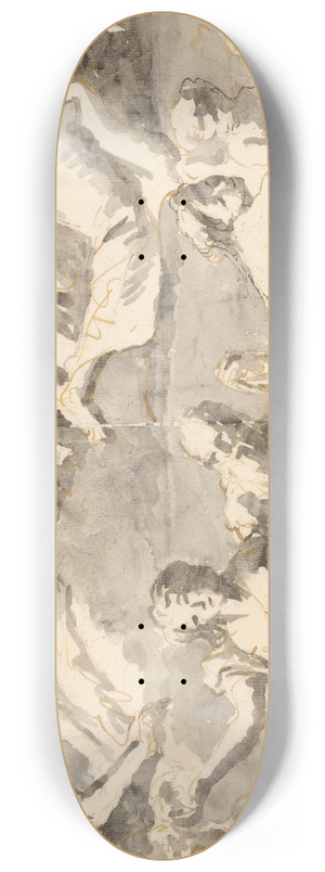 Giovanni Domenico Tiepolo - Frieze of Allegorical Figures 8.25 inch art skate deck Giovanni Domenico Tiepolo - Frieze of Allegorical Figures 8.25 inch art skate deck