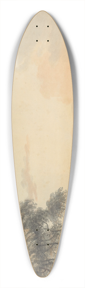 Paul Sandby - Conway Castle 39.3 inch art pintail longboard deck