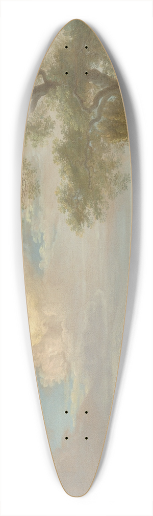 Paul Sandby - Hackwood Park, Hampshire 39.3 inch art pintail longboard deck
