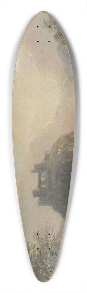 Paul Sandby - Landscape with a Castle 39.3 inch art pintail longboard deck