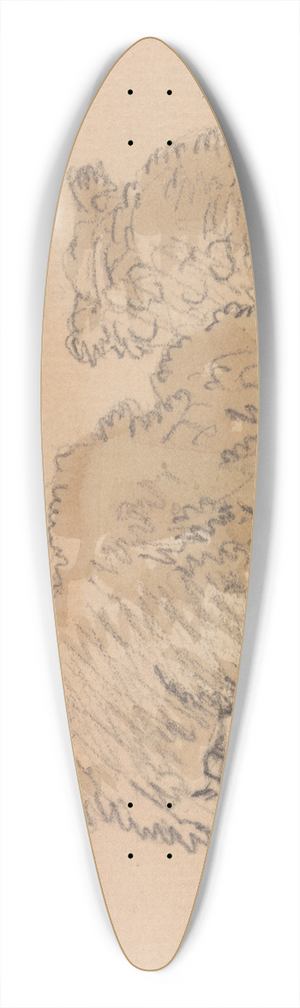 Paul Sandby - Two Laden Hay Carts With Horses 39.3 inch art pintail longboard deck