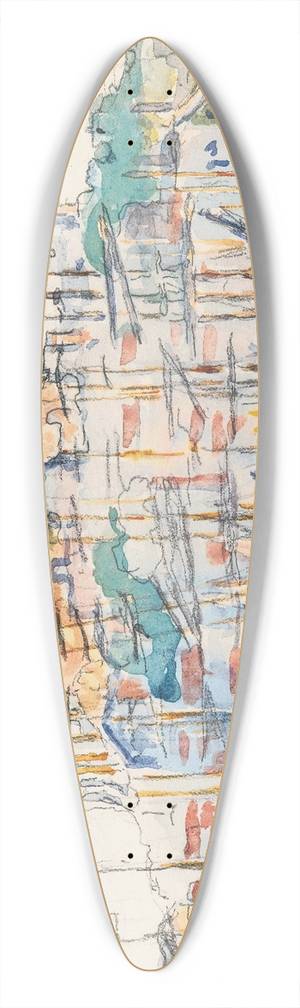 Paul Signac - Marseilles 39.3 inch art pintail longboard deck