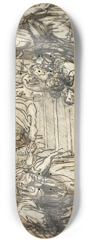 Abraham van Diepenbeeck - Judgement of Solomon 8.25 inch art skate deck