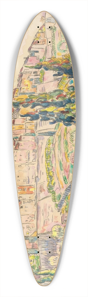 Paul Signac - Saint-Paul 39.3 inch art pintail longboard deck