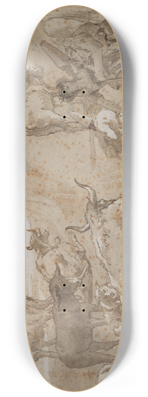 Giovanni Domenico Tiepolo - Sheep and Cows 8.25 inch art skate deck