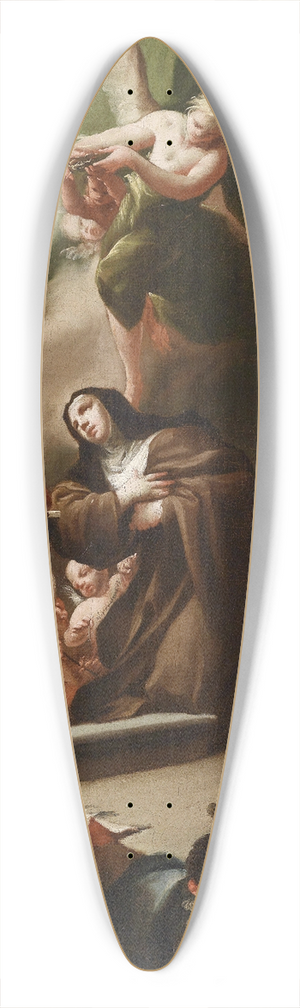 Paul Troger - Vision Of St. Elisabeth 39.3 inch art pintail longboard deck