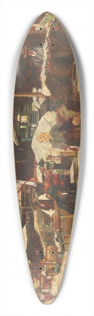 Paul Unbereit - Naschmarkt in Wien 39.3 inch art pintail longboard deck