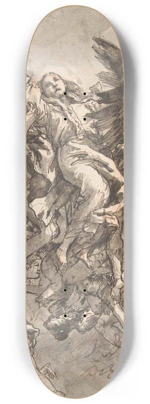 Giovanni Domenico Tiepolo - The Assumption of the Virgin 8.25 inch art skate deck Giovanni Domenico Tiepolo - The Assumption of the Virgin 8.25 inch art skate deck